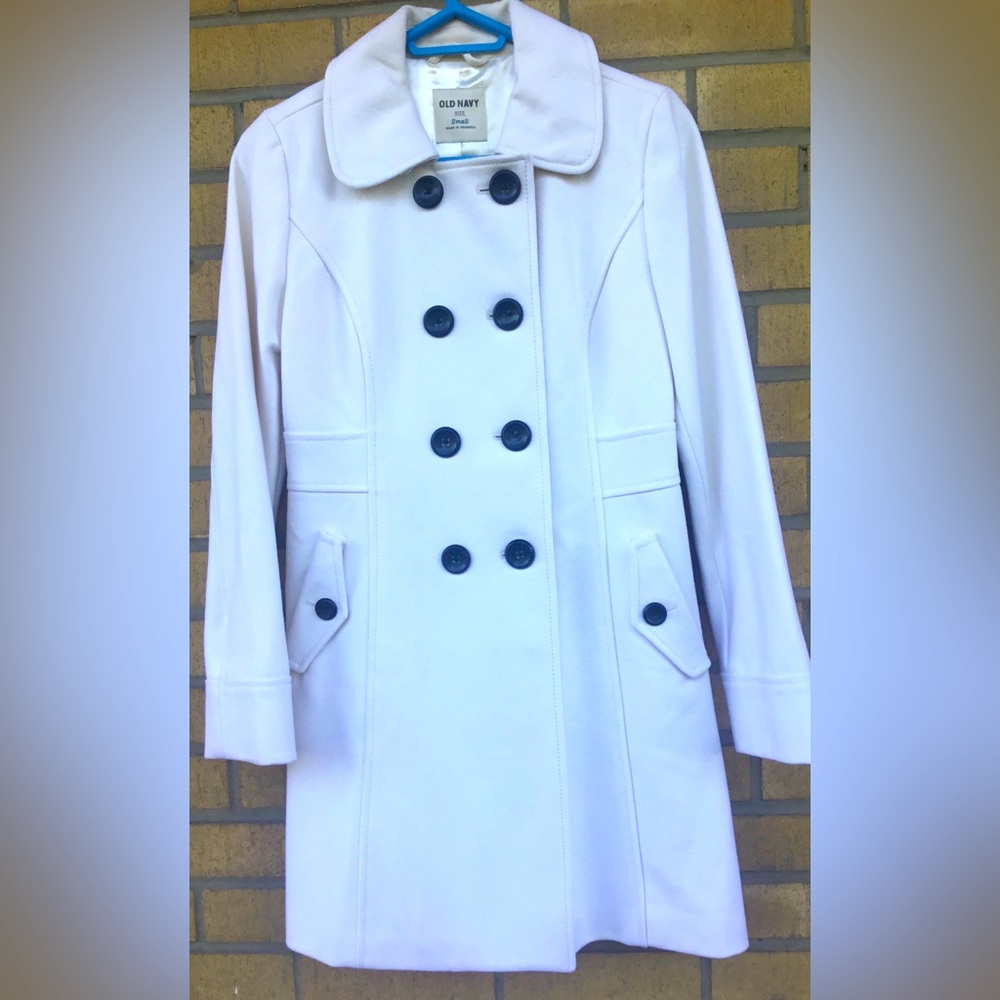 Old Navy Women's Cream Trench Coat